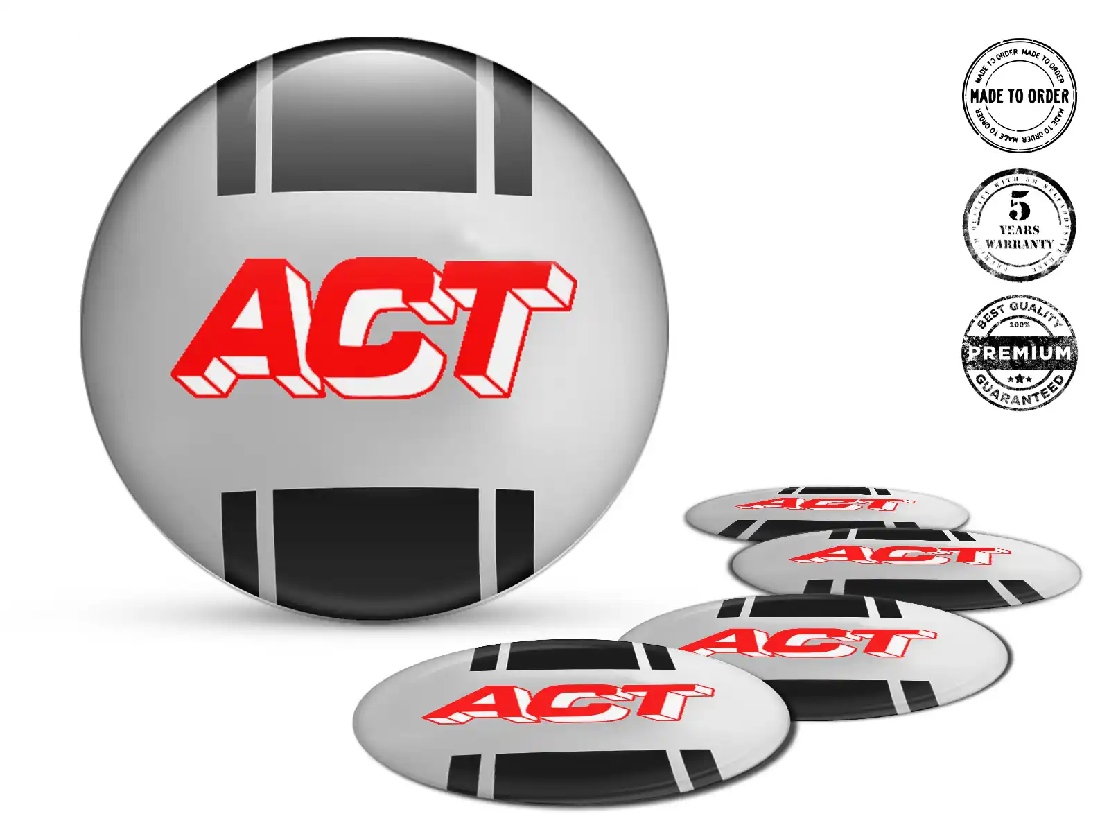 ACT Wheel Emblem Edition Premium Domed Stickers